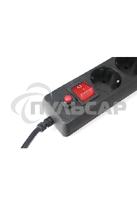 Сетевой фильтр Гарнизон EHLB-2 5р 10А 3м черный