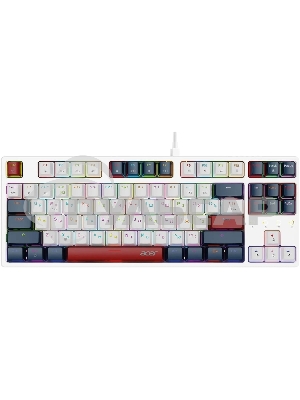 Клавиатура проводная Acer OKW305, USB, белый