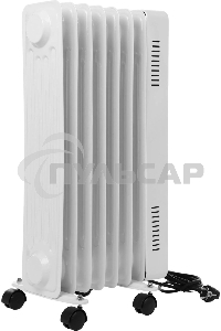 Обогреватель масляный Centek CT-6222-7 (7 секций) белый, 600/900/1500 Вт, 15 м2, 3 режима, термостат