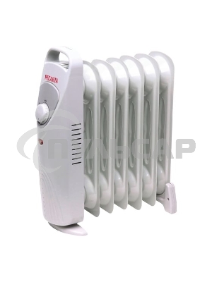 Обогреватель масляный Ресанта ОММ-7Н (7 секций) белый, 700 Вт, 10 м2, термостат 67/3/1