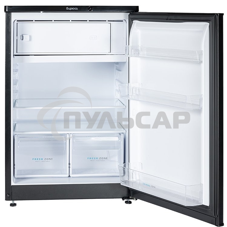 Холодильник Бирюса B508 черный однокамерный 116/34л морозилка сверху