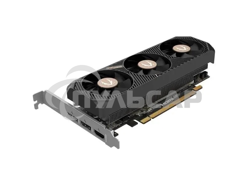 Видеокарта Zotac PCI-E 5.0 RTX 5060 LP 8GB NVIDIA GeForce RTX 5060 8Gb 128bit GDDR7 2527/28000 HDMIx1 DPx3 HDCP Ret