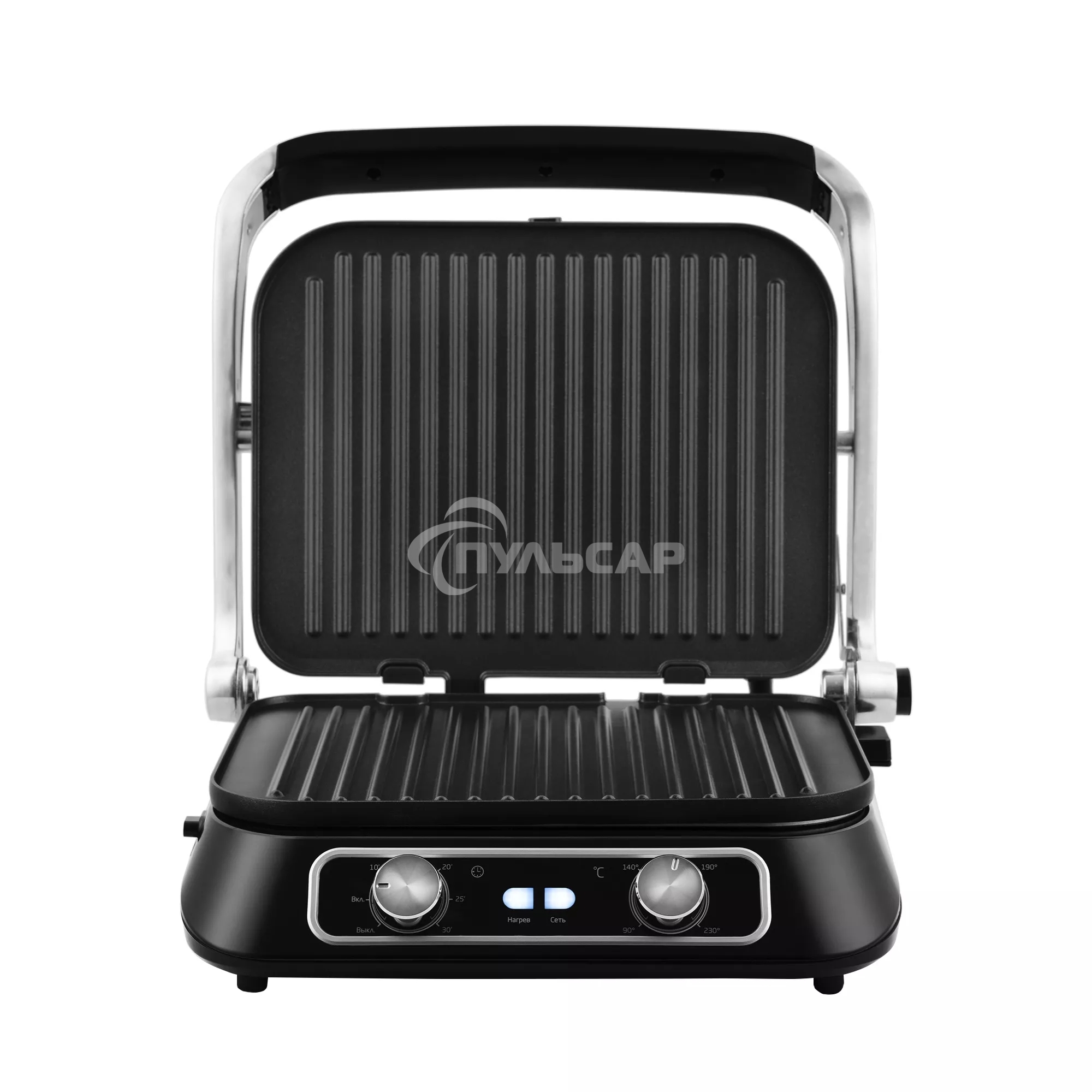 Электрогриль KITFORT KT-1652 черный/серый, 2100 Вт