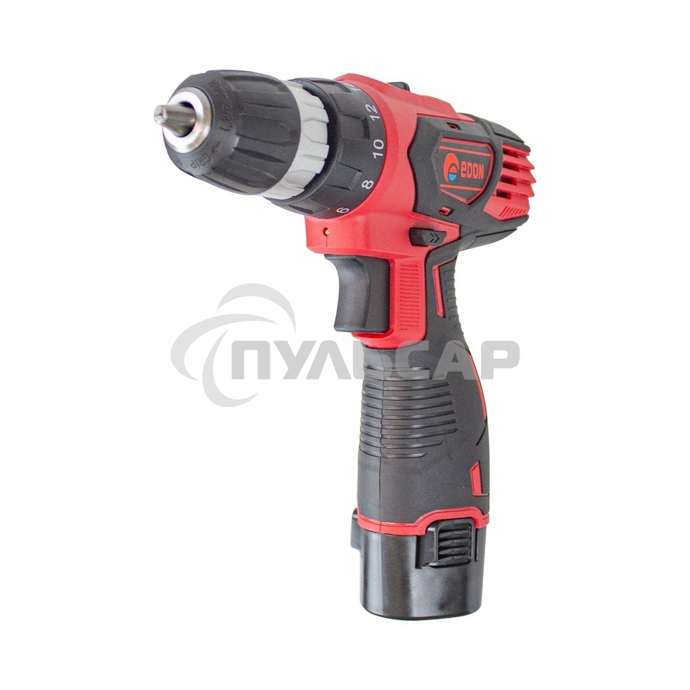 Дрель-шуруповерт Edon AD-12CA, Аккумуляторная, 12В, 2 АКБ, Кейс