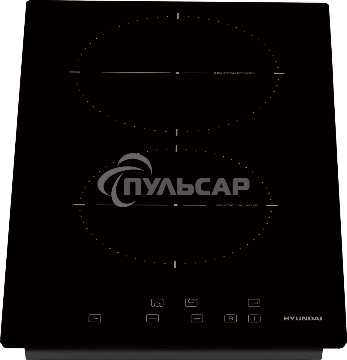 Индукционная варочная панель Hyundai HHI 3710 BG независимая, черный