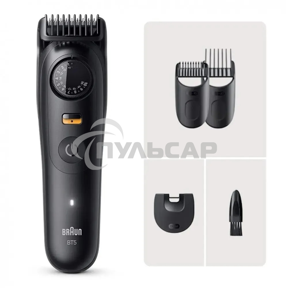 Триммер Braun BT5520 черный (насадок в компл:3шт)