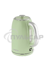 Чайник электрический Galaxy Line GL 0344, райская олива, металл, 2200 Вт, 1,7 л