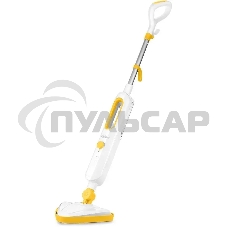 Швабра паровая Kitfort КТ-1048-1 белый/желтый
