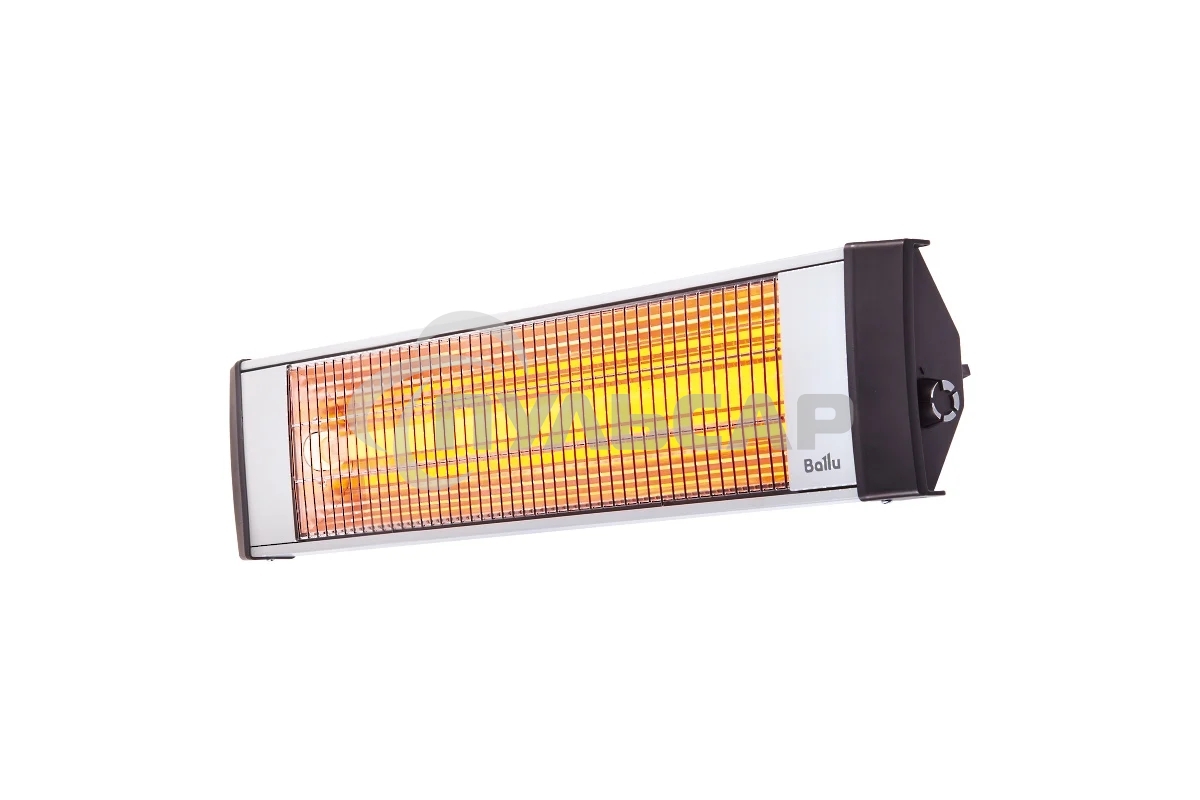 Обогреватель инфракрасный Ballu BIH-L-2.0 серый, кварцевый, 2000 Вт, 25 м2