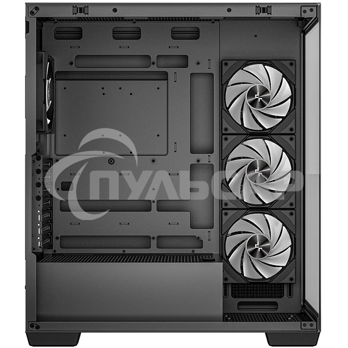 Компьютерный корпус Deepcool CG580 4F черный без БП ATX 6x120мм 3x140мм 2xUSB 3.0 audio bott PSU