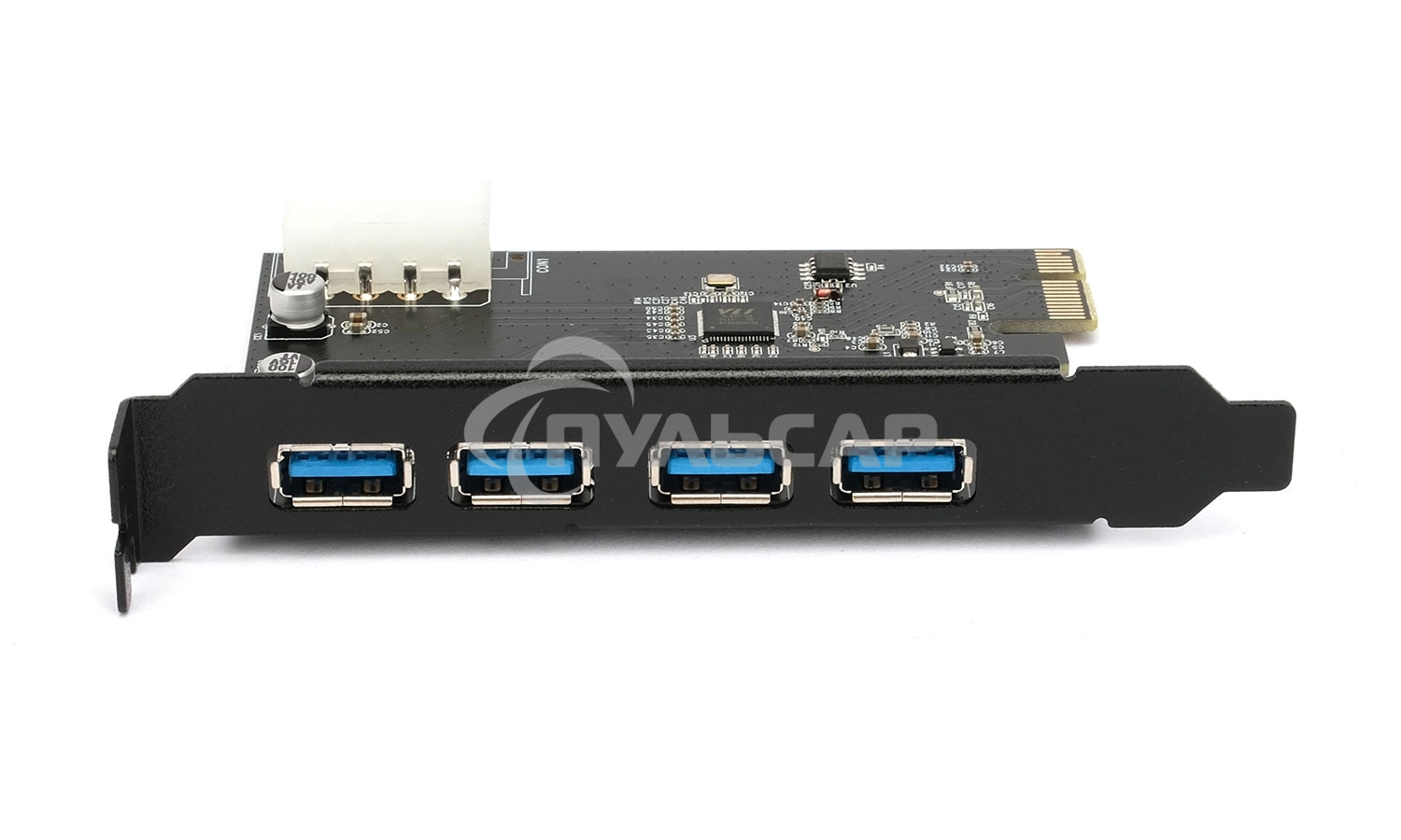 Контроллер USB 3.0 Gembird SPCR-04 в разъем PCI-e, 4xUSB-A