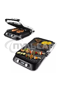 Электрогриль KITFORT KT-1652 черный/серый, 2100 Вт