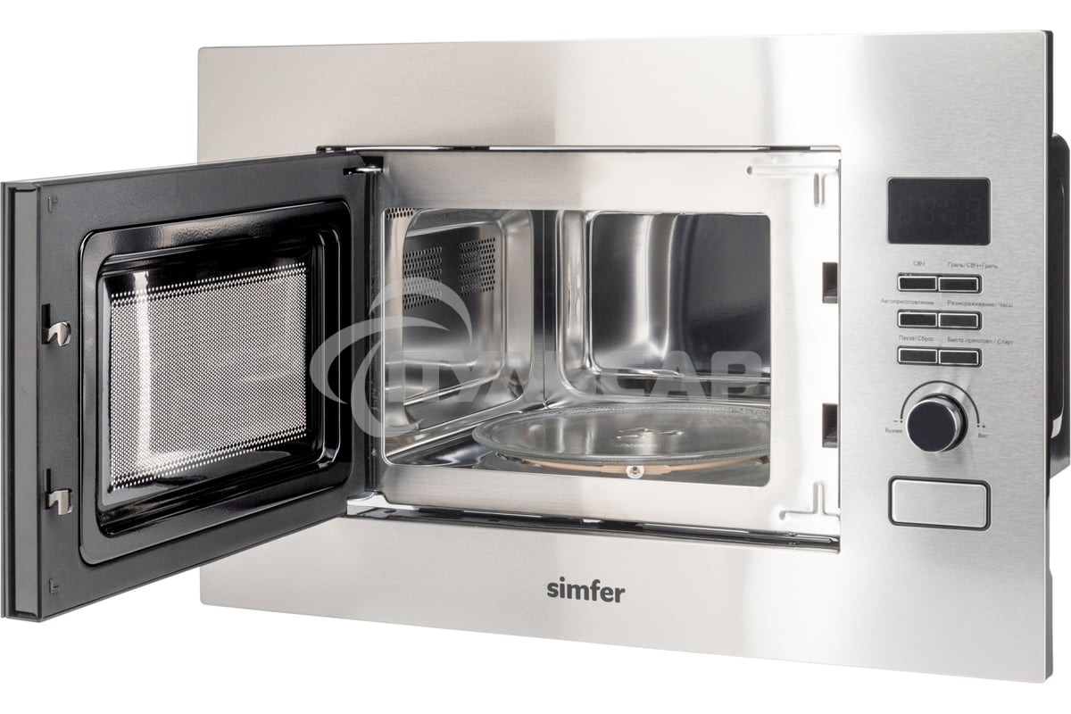 Микроволновая печь встраиваемая SImfer MD2714 22л,1150Вт, гриль, нержавеющая сталь