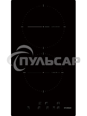Индукционная варочная панель Hyundai HHI 3710 BG независимая, черный