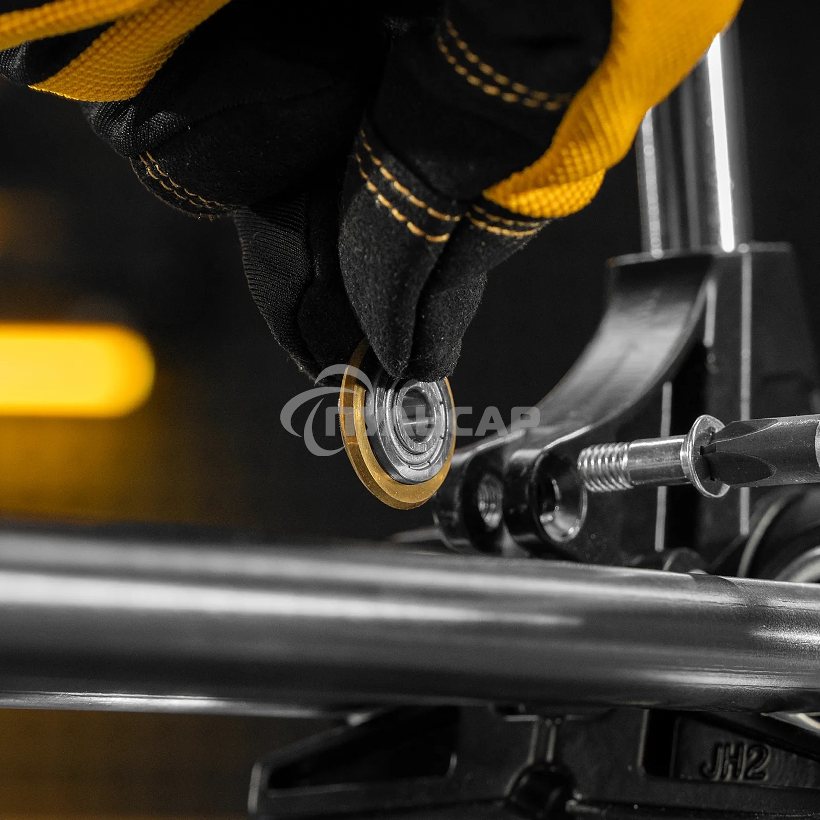 Ролик режущий с подшипником для плиткореза Denzel 22х6х6мм, TiN