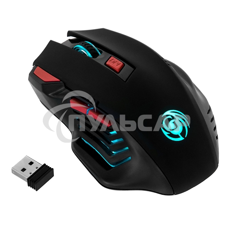 Мышь беспроводная Dialog Gan-Kata MRGK-14UR черный, 1600 dpi, радиоканал, USB, кнопки - 6