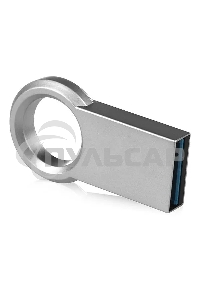Флешка USB QUMO 64 Gb Ring USB 3.0 цвет корпуса металлик(QM64GUD3-Ring)