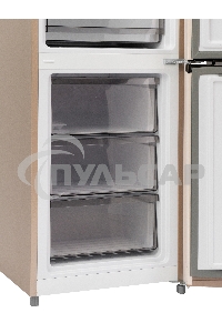 Холодильник Smile SRF348BGT бежевый мрамор двухкамерный 215/95 л морозилка снизу, No Frost