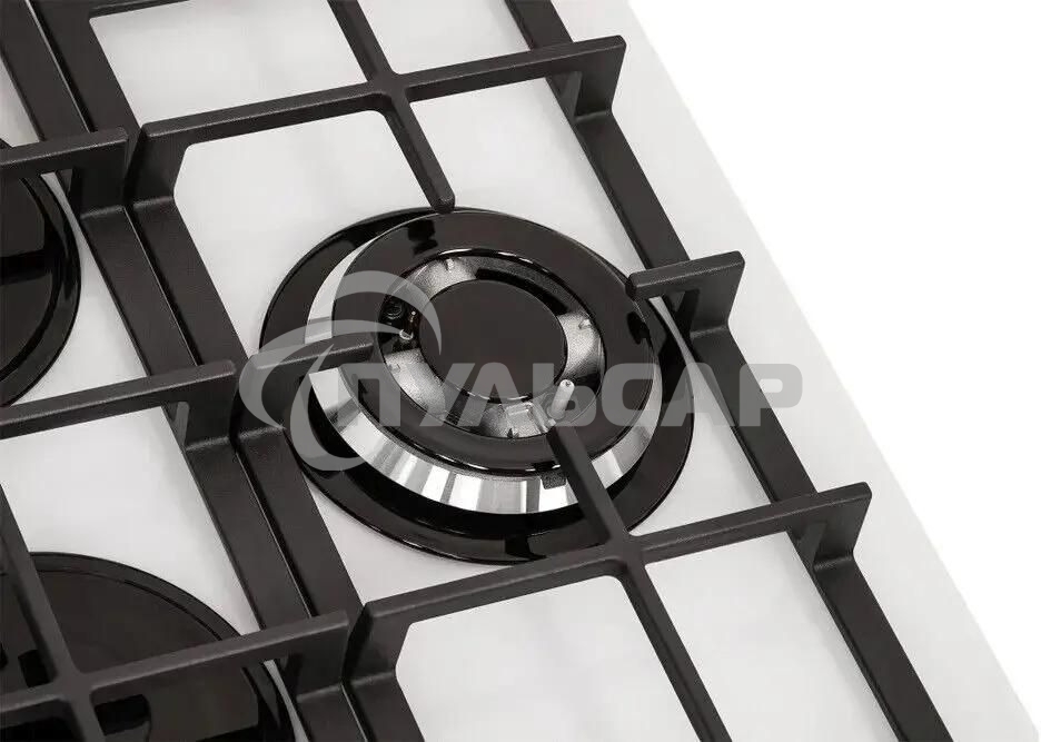 Газовая варочная панель GEFEST ПВГ 2231-02 Р12, 4 конфорки, закаленное стекло, белый