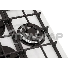 Газовая варочная панель GEFEST ПВГ 2231-02 Р12, 4 конфорки, закаленное стекло, белый