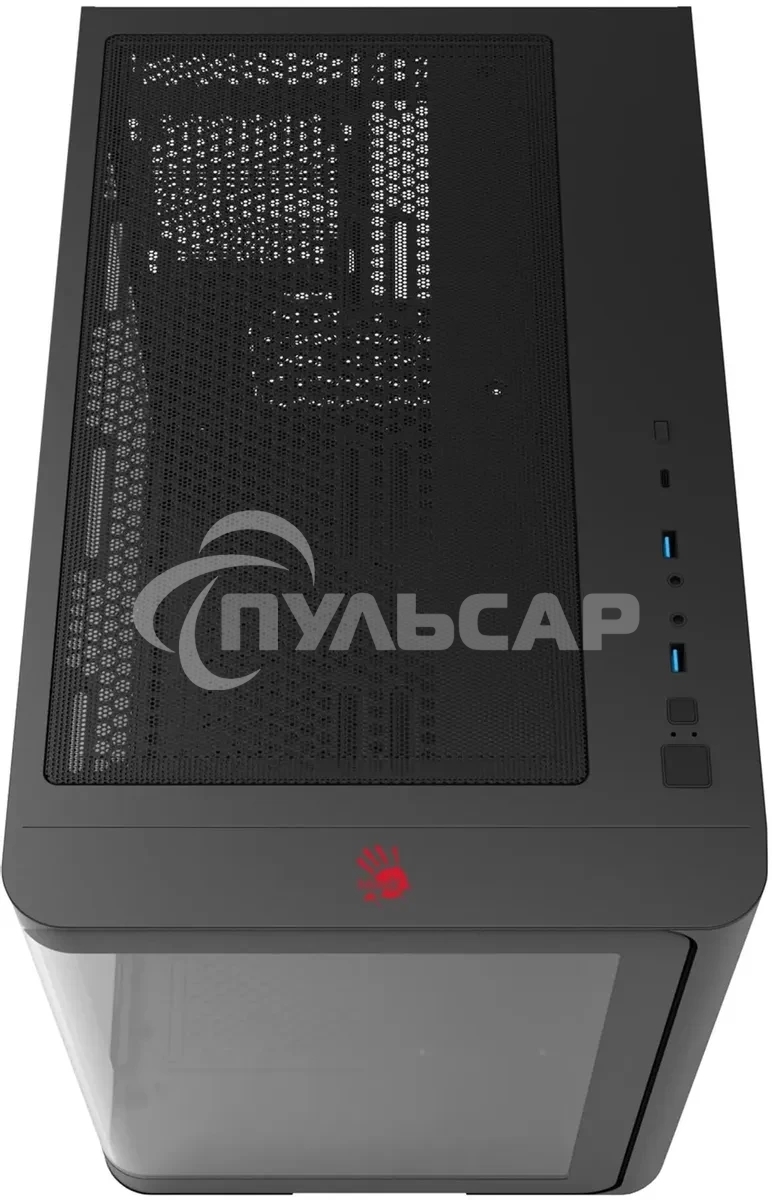 Компьютерный корпус Bloody BD-CC112 черный без БП mATX 9x120мм 2xUSB 3.0 audio bott PSU
