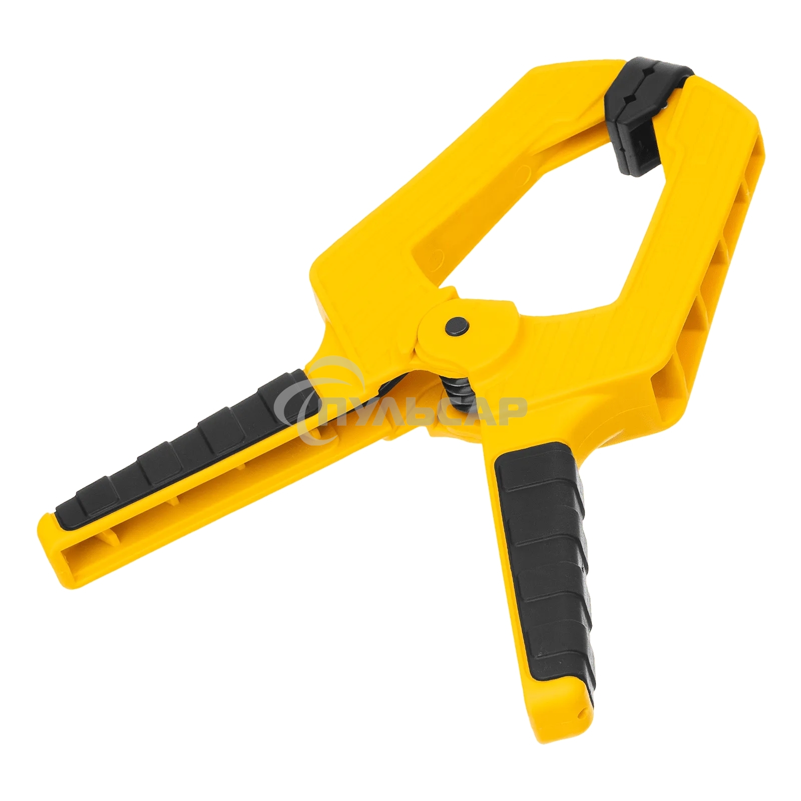 Струбцина клещеобразная Denzel усиленная 100 х 80 мм, двухкомпонентные рукоятки