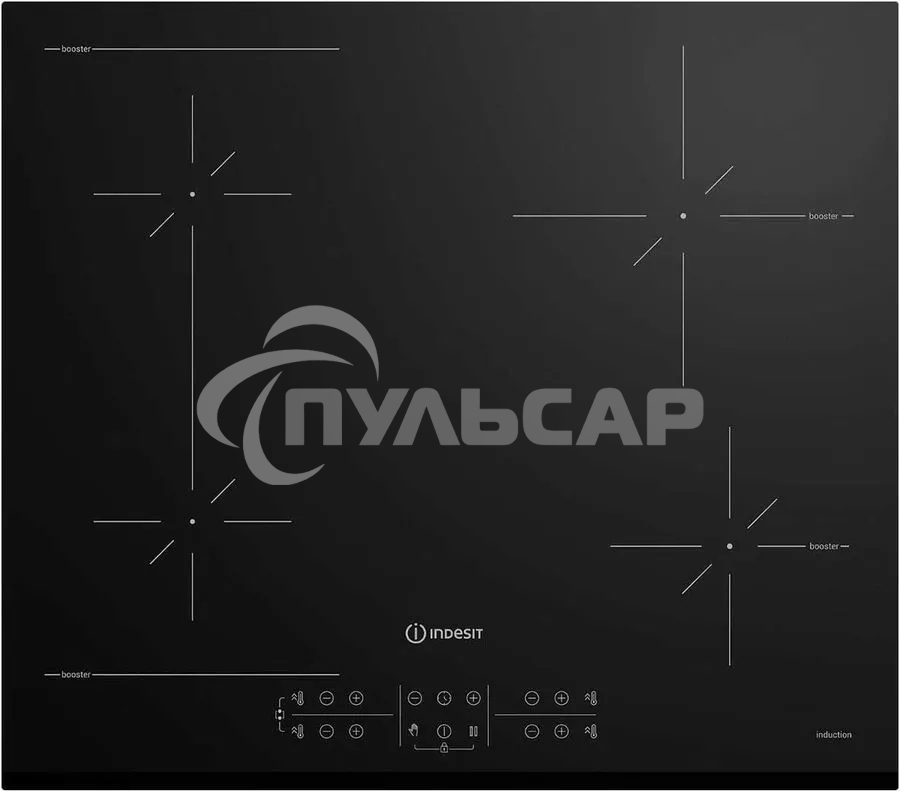 Индукционная варочная панель Indesit IB 41B60 BF, независимая, черный