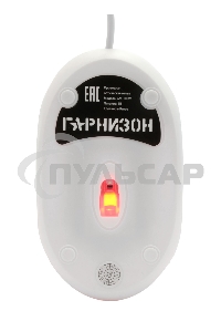 Мышь проводная Гарнизон GM-100W белый, 1000 dpi, USB, кнопки - 3
