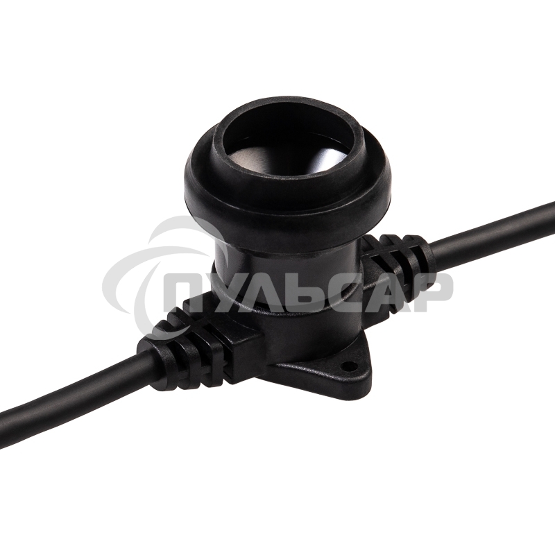 Гирлянда Neon-night Белт-Лайт 2 жилы, 50м, шаг 20см, 250 патронов E27, IP65, черный круглый провод