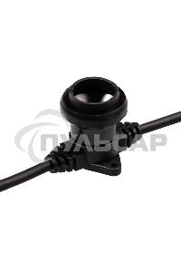 Гирлянда Neon-night Белт-Лайт 2 жилы, 50м, шаг 20см, 250 патронов E27, IP65, черный круглый провод