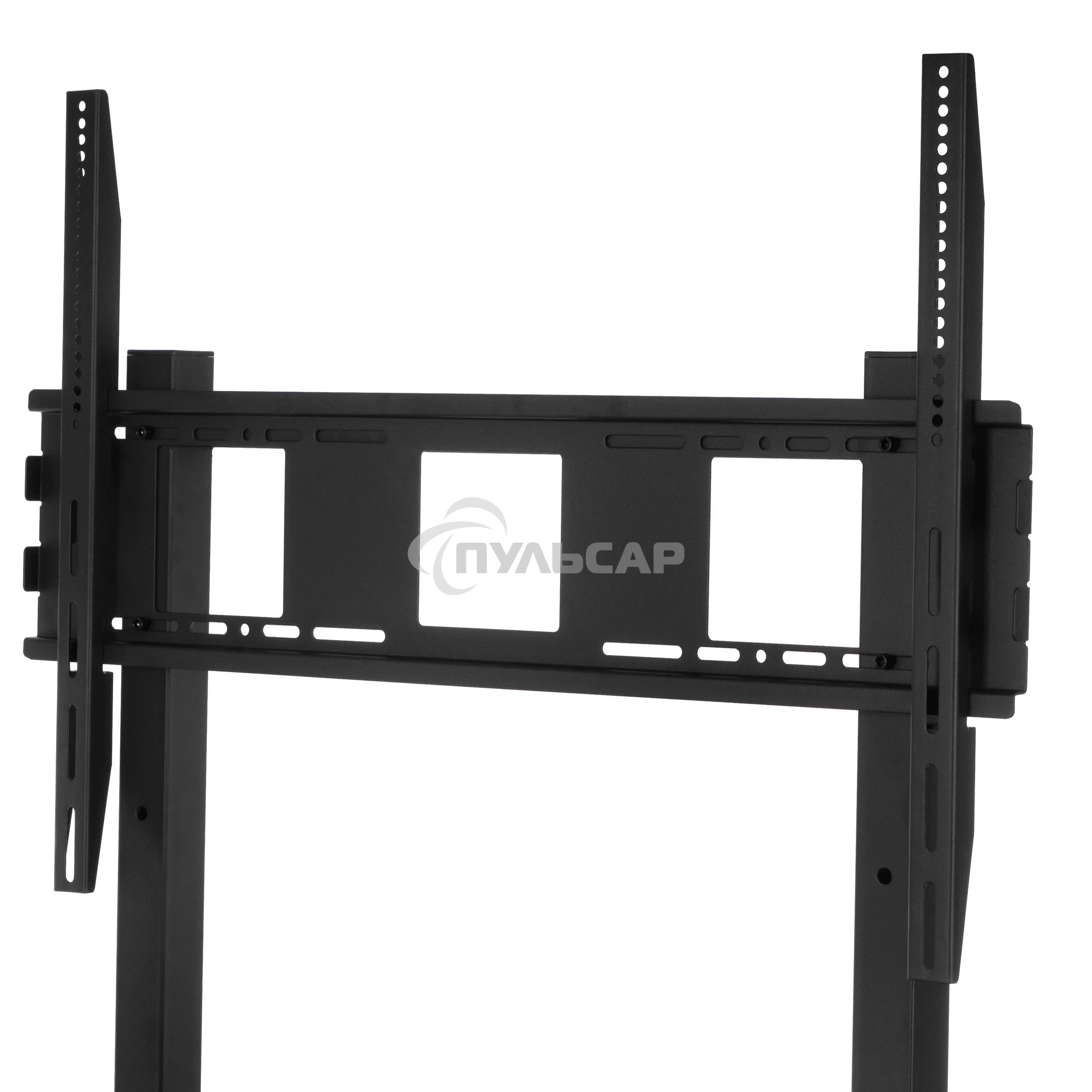 Мобильная стойка Wize Pro M86 для широкоформатных и интерактивных панелей 42 90, Max VESA 800x600 мм, высота 183 см, вертикальная регулировка, полка для медиаплеера, до 150 кг, черный