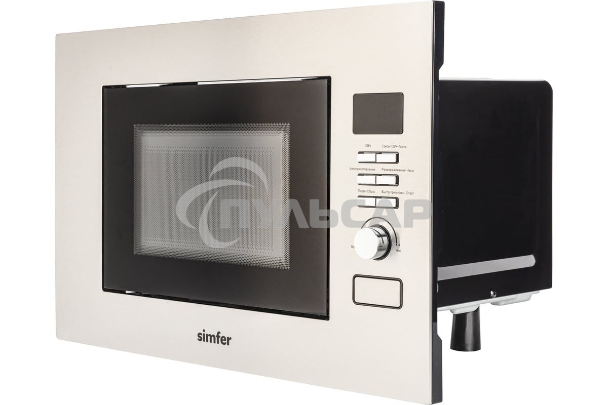 Микроволновая печь встраиваемая SImfer MD2714 22л,1150Вт, гриль, нержавеющая сталь