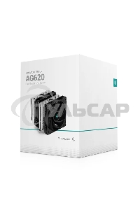 Кулер для процессора DEEPCOOL AG620 черный, 120 мм, алюминий/медь, 1850 об/мин, 29.4 дБ, 4 pin, 260 Вт, 157 мм