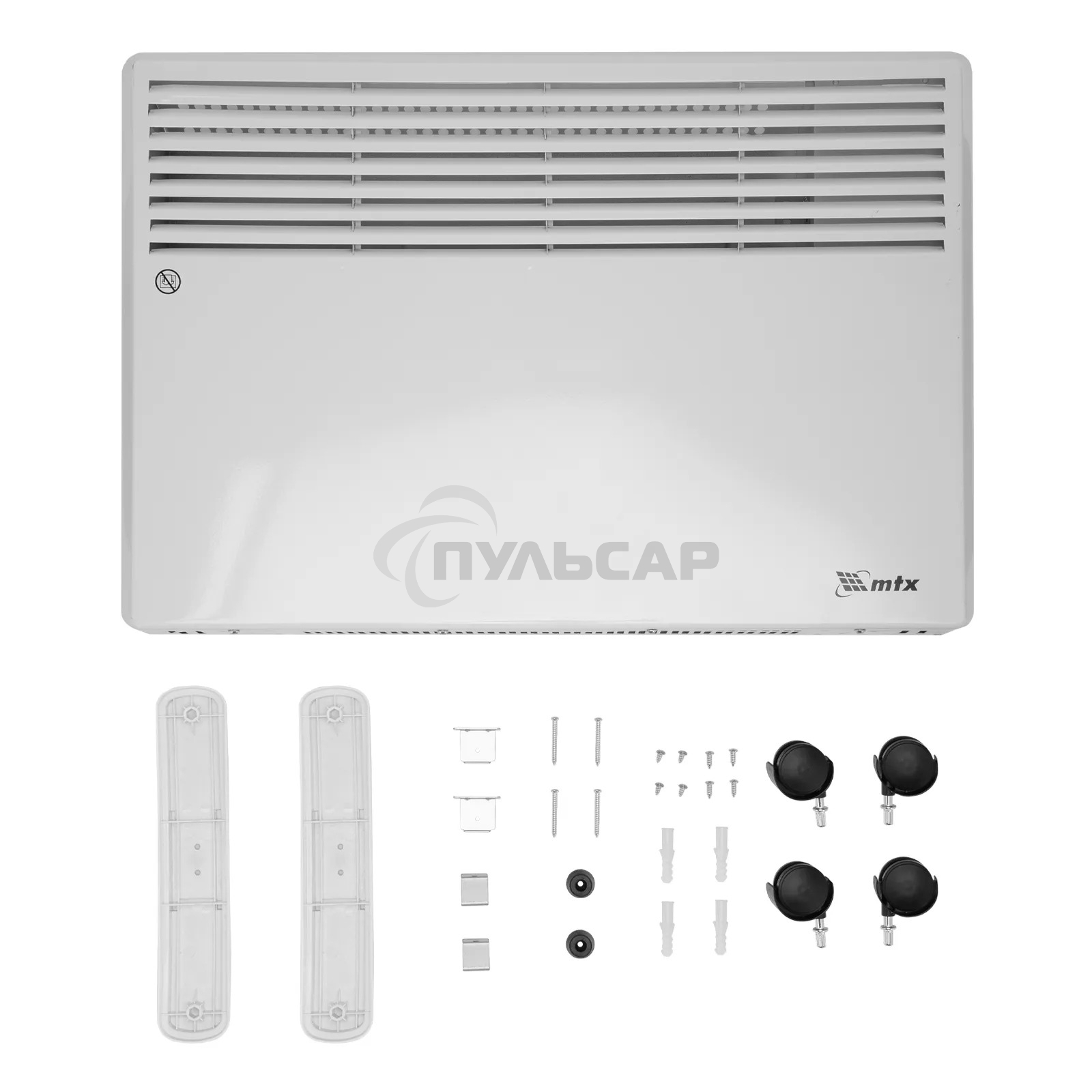 Конвектор MTX CH-1500, белый, 1500 Вт, 20 м2, термостат