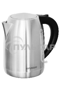 Чайник электрический Hyundai HYK-S2014 1.7л. 2000Вт серебристый/черный (корпус: нержавеющая сталь)