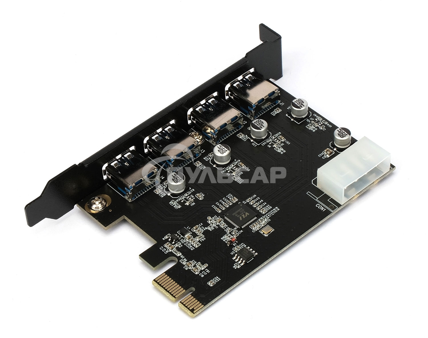 Контроллер USB 3.0 Gembird SPCR-04 в разъем PCI-e, 4xUSB-A