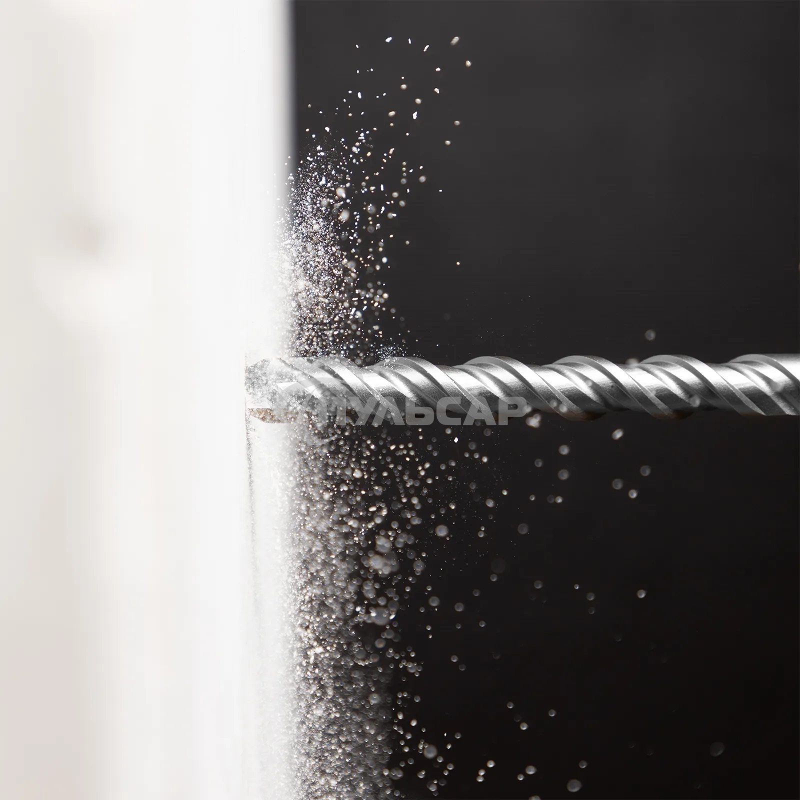 Бур по бетону Denzel двойная спираль, Cobalt W-tip, 12x310 мм, SDS PLUS