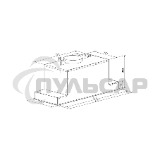 Вытяжка встраиваемая GRAUDE LB 75.1 W белый, 75 см, 700 куб. м/ч, 68 дБ