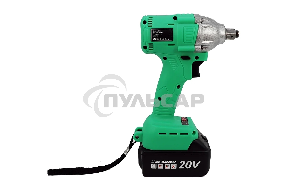 Гайковерт Zitrek Crusher 20-Li аккум. патрон:квад.1/2