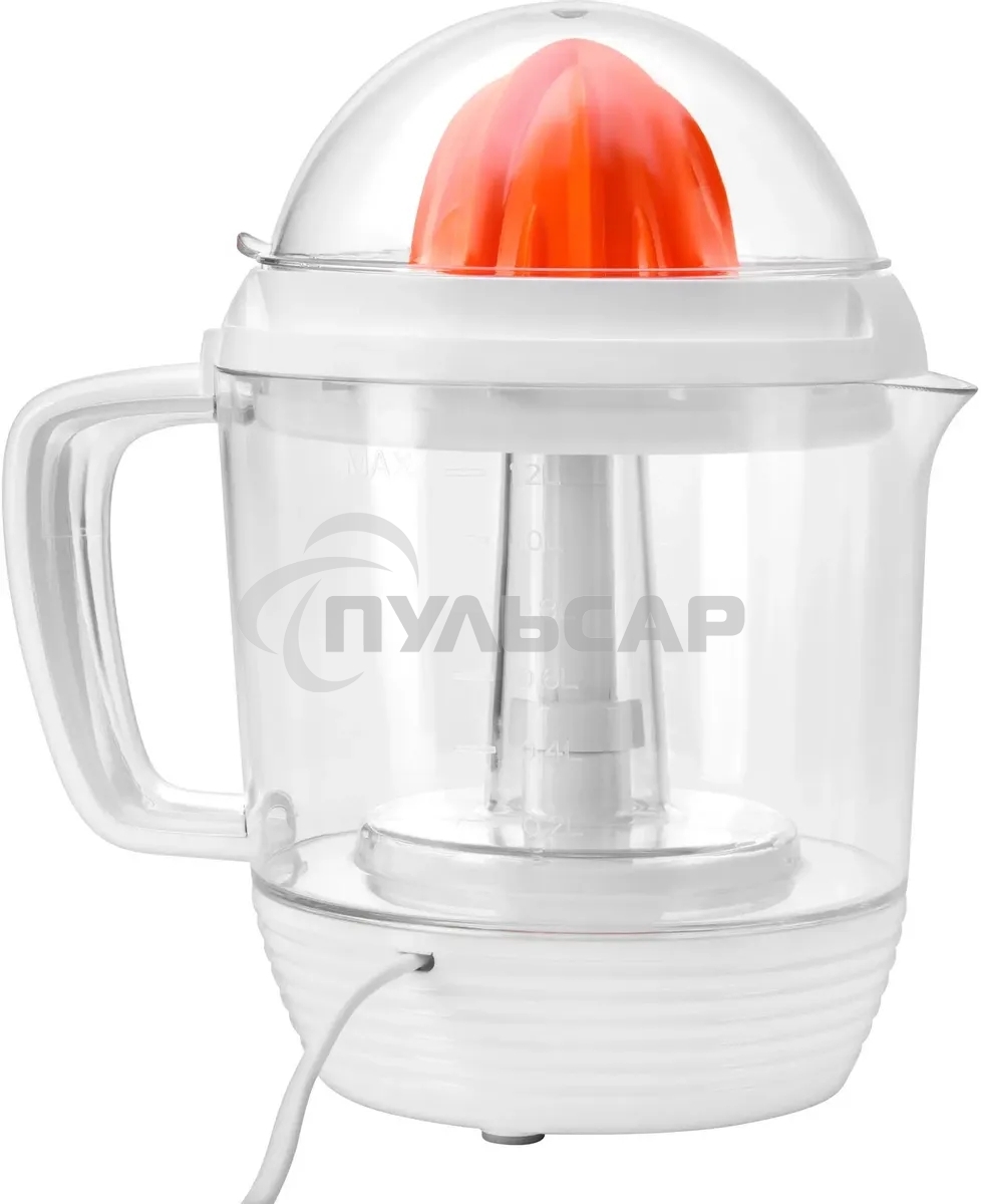 Соковыжималка цитрусовая Starwind SJ 1241 30Вт рез.сок.:1200мл. белый/прозрачный