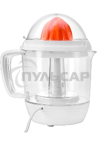 Соковыжималка цитрусовая Starwind SJ 1241 30Вт рез.сок.:1200мл. белый/прозрачный