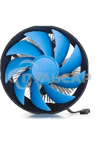 Кулер для процессора DEEPCOOL GAMMA ARCHER PRO V2 черный/синий, 120 мм, алюминий/медь, 1600 об/мин, 21 дБ, 4 pin, 110 Вт, 65.5 мм