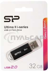 Флешка USB R/W Silicon Power R/W 32 Gb Ultima II-I Series SP032 Gb,UF2M01V1K USB 2.0 черный