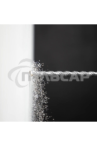 Бур по бетону Denzel двойная спираль, Cobalt W-tip, 12x460 мм, SDS PLUS