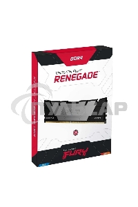 Оперативная память Kingston Fury Renegade Black, DDR4, 8Gb (1x8Gb), 3600MHz, CL16, DIMM, с радиатором, черный