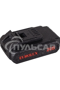 Дрель-шуруповерт Eurolux ДА-20/2Li, Аккумуляторная, 20В