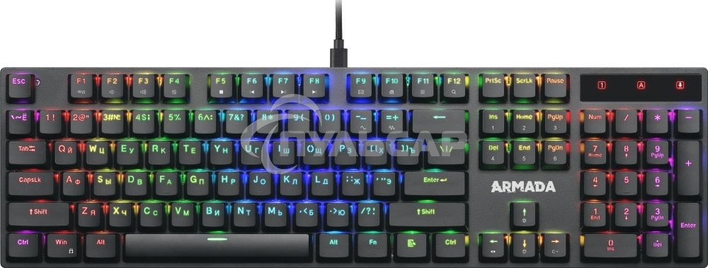 Клавиатура проводная механическая Defender Armada GK-004 RU