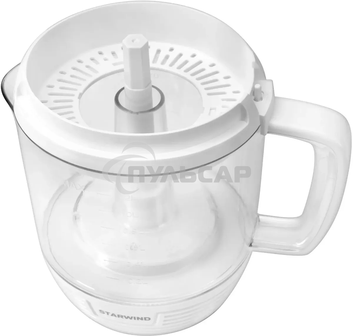 Соковыжималка цитрусовая Starwind SJ 1241 30Вт рез.сок.:1200мл. белый/прозрачный