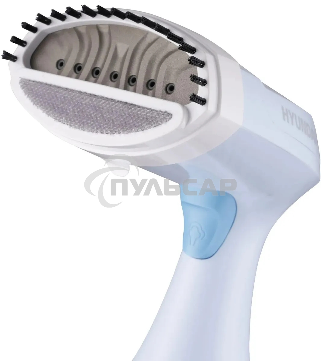 Отпариватель ручной Hyundai H-HS03008 1500Вт белый/голубой