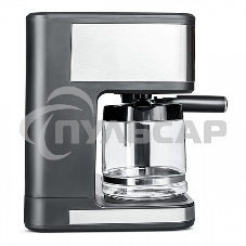 Кофеварка 2 в 1 BQ CM1005 сталь/черный, исп. кофе - молотый, 1.5 л, 1850 Вт, 15 бар